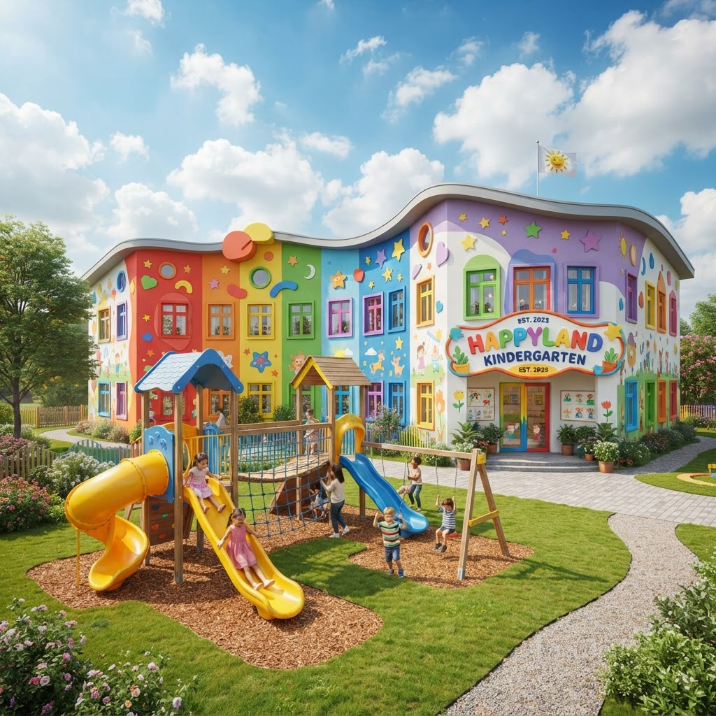 Gedung sekolah Ceria Kids